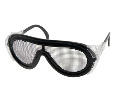 Picture of VisionSafe -1018M - Black Mesh Safety Glasses